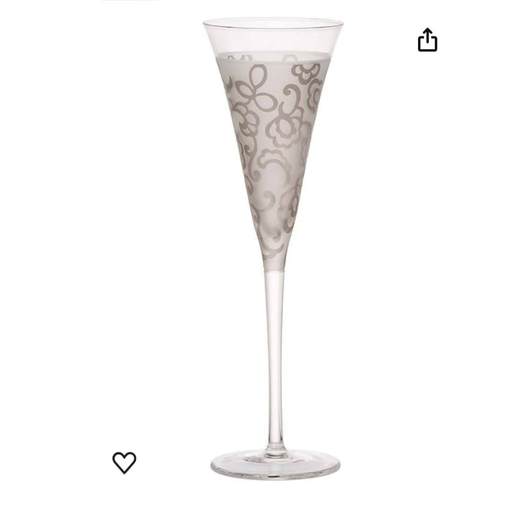 Lenox Heiress Crystal Toasting‎ Champagne Flutes NIB